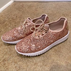 Rose gold sneakers